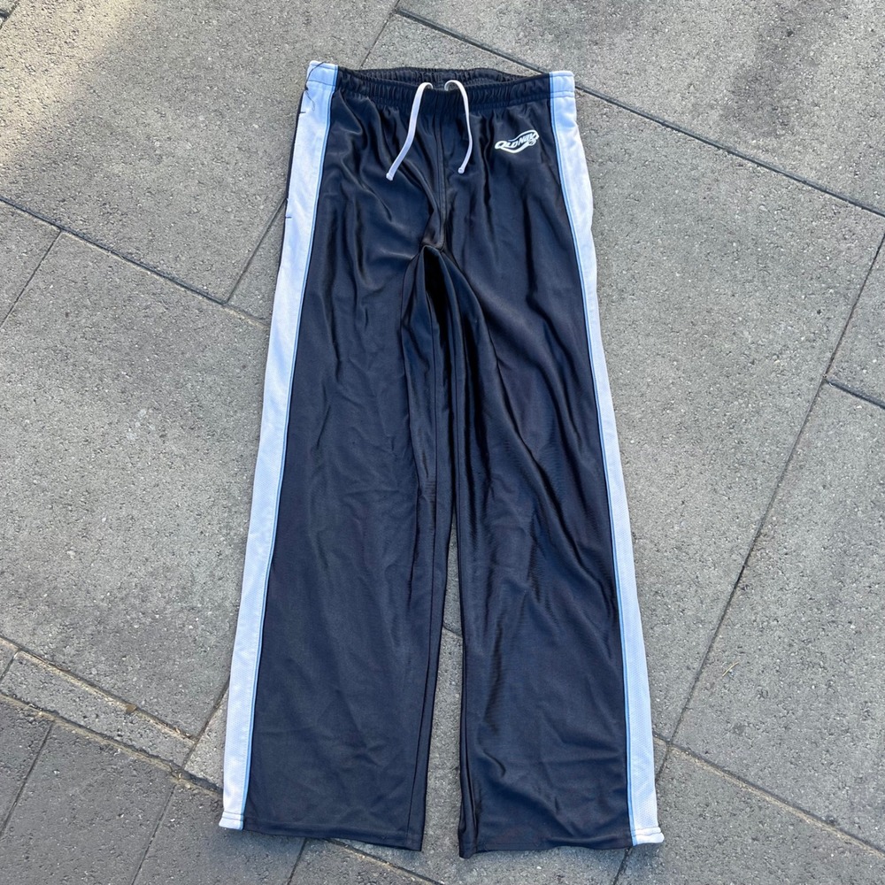 Old Navy Outlet Mens Navy Blue Side Stripe Athletic Track Pants Size 14 Retro